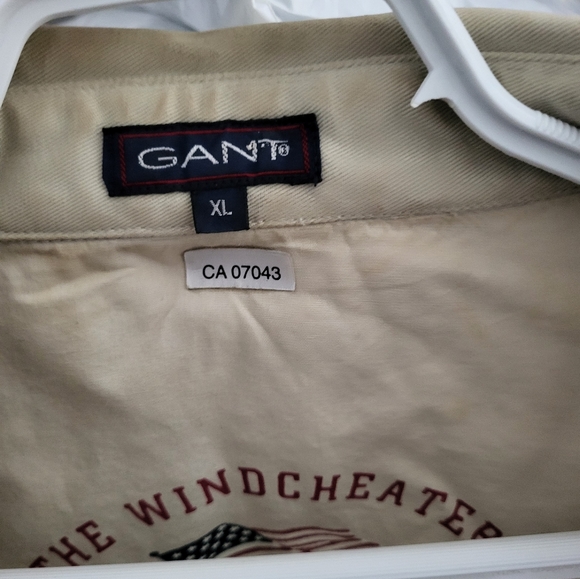 GANT U.S.A Bomber Jacket, The Windcheater, Beige, XL, Mens, Used, 100% Cotton - Picture 6 of 16